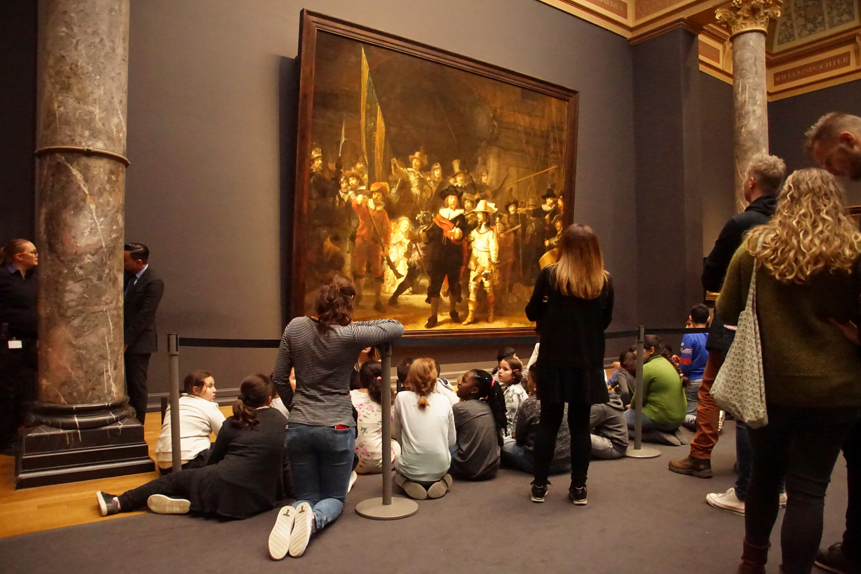 School Kids Visit Rembrandt's Night Watch